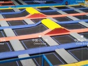 Innihaldshoppa hindranir Trampoline